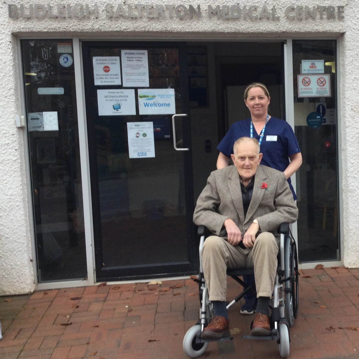 new wheelchair with Mr richard slade